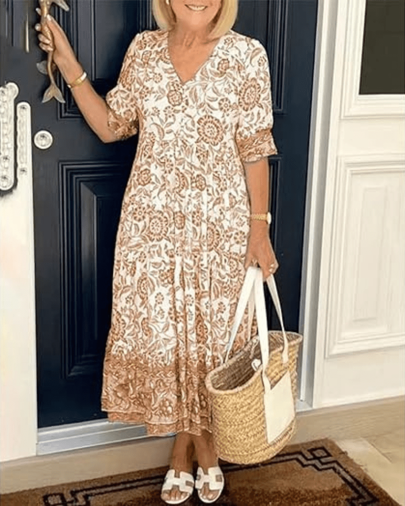 Janette | Comfortabele Zomerjurk – Licht, Vrouwelijk & Elegant
